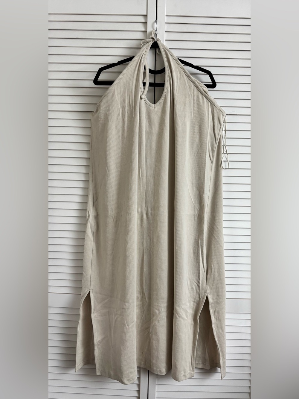 Old Navy Women’s Light Beige Halter Maxi Dress, Size: 4X, NWOT
